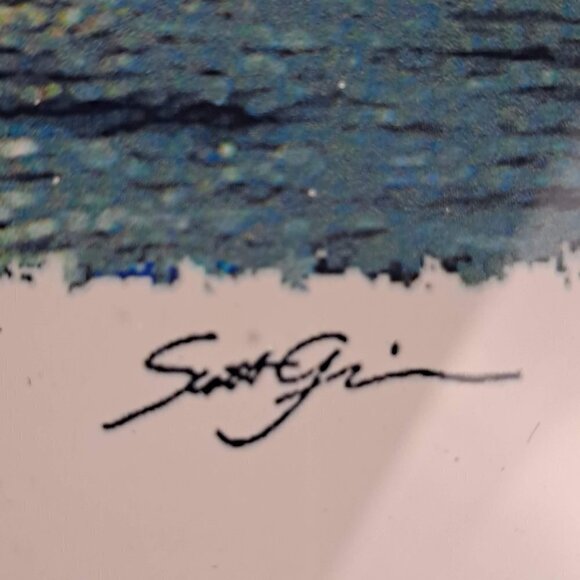 "White Sails" Print White Frame Signed by Artist Scott Griswold - Picture 4 of 7